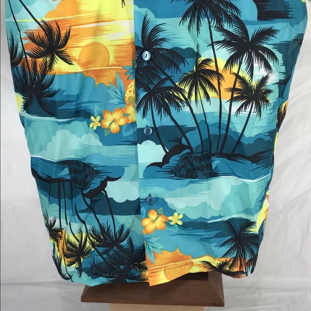 Hawaiian Shirt Seawind Tropical Sunset Hawaii L - Picture 3 of 8
